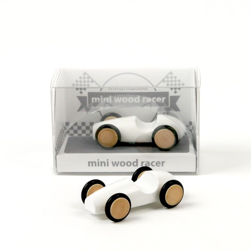 Milaniwood mini medinė lenktyninė mašina (4 cm) - Žaisliniai modeliukai