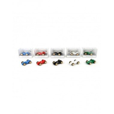 Milaniwood mini medinė lenktyninė mašina (4 cm) - Žaisliniai modeliukai