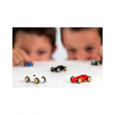 Milaniwood mini medinė lenktyninė mašina (4 cm) - Žaisliniai modeliukai