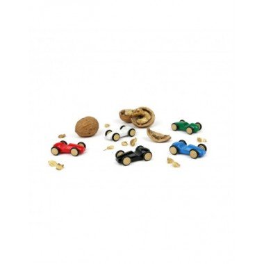 Milaniwood mini medinė lenktyninė mašina (4 cm) - Žaisliniai modeliukai