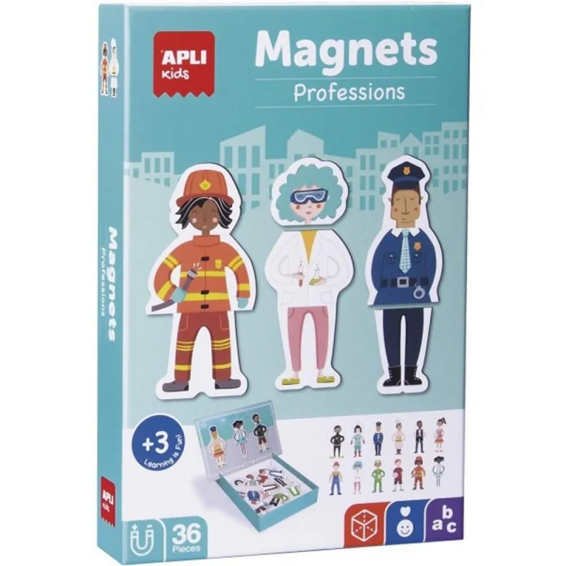 Apli Kids magnetinis žaidimas Profesijos - Magnetinės dėlionės vaikams Apli Kids magnetinis žaidimas Profesijos - Magnetinės dėlionės vaikams