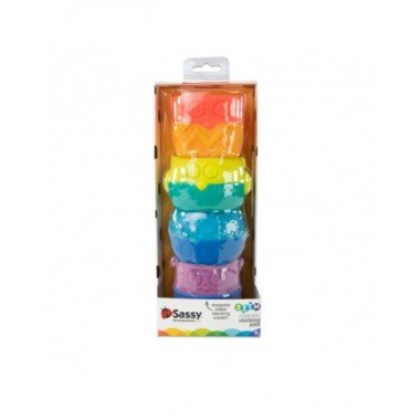 Sassy magnetinės kaladėlės (4 vnt.) - Lavinamieji žaislai kūdikiams