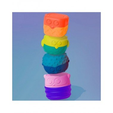 Sassy magnetinės kaladėlės (4 vnt.) - Lavinamieji žaislai kūdikiams