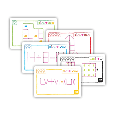 Loginės žaidimo kortelės - Loginiai žaidimai vaikams nuo 12 metų