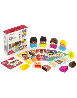 Miniland emocijų kaladėlės - Lavinamieji žaislai vaikams nuo 2 metų