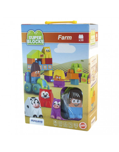 Miniland pirmosios kaladėlės - Lavinamieji žaislai vaikams nuo 18 mėnesių