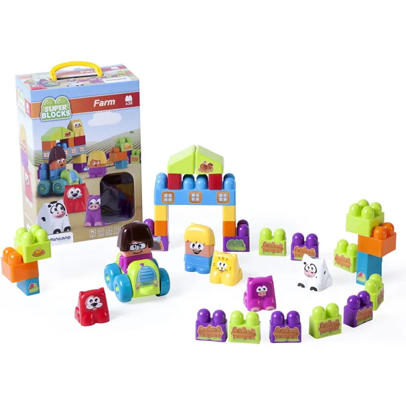 Miniland pirmosios kaladėlės - Lavinamieji žaislai vaikams nuo 18 mėnesių Miniland pirmosios kaladėlės - Lavinamieji žaislai vaikams nuo 18 mėnesių