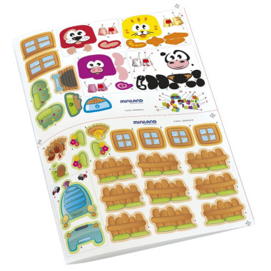 Miniland pirmosios kaladėlės - Lavinamieji žaislai vaikams nuo 18 mėnesių