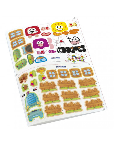 Miniland pirmosios kaladėlės - Lavinamieji žaislai vaikams nuo 18 mėnesių