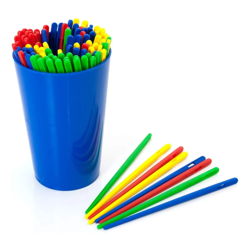 Miniland didelės plastikinės adatos - Lavinamosios priemonės vaikams