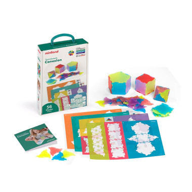 Miniland skaidrus rinkinys: Geometrija ir tūriai - Lavinamieji žaislai vaikams nuo 5 metų - Lapute.lt