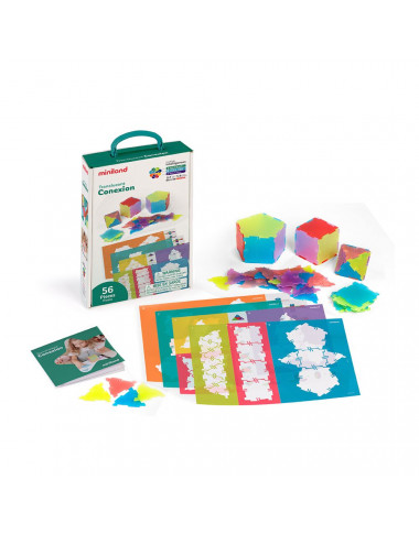 Miniland skaidrus rinkinys: Geometrija ir tūriai - Lavinamieji žaislai vaikams nuo 5 metų