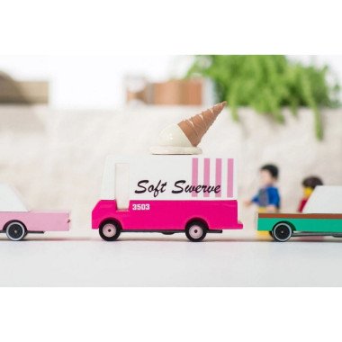 Candylab medinis ledų furgonas - Mediniai mašinų modeliukai