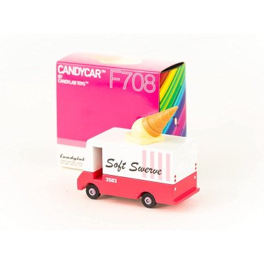 Candylab medinis ledų furgonas - Mediniai mašinų modeliukai