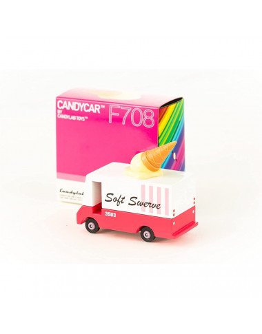 Candylab medinis ledų furgonas - Mediniai mašinų modeliukai