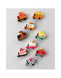 Candylab medinis keptos vištienos furgonas - Mediniai mašinų modeliukai