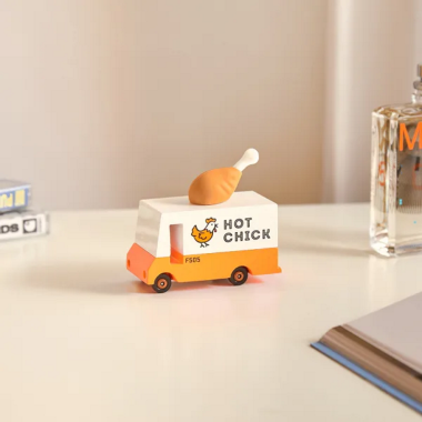 Candylab medinis keptos vištienos furgonas - Mediniai mašinų modeliukai