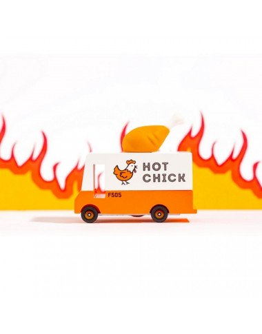 Candylab medinis keptos vištienos furgonas - Mediniai mašinų modeliukai