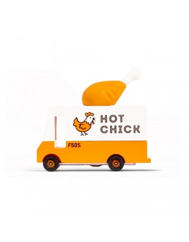 Candylab medinis keptos vištienos furgonas - Mediniai mašinų modeliukai