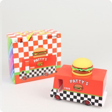 Candylab medinis mėsainių furgonas - Mediniai mašinų modeliukai