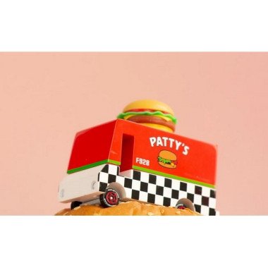 Candylab medinis mėsainių furgonas - Mediniai mašinų modeliukai