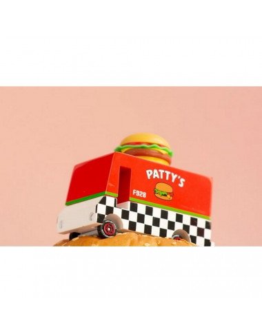 Candylab medinis mėsainių furgonas - Mediniai mašinų modeliukai