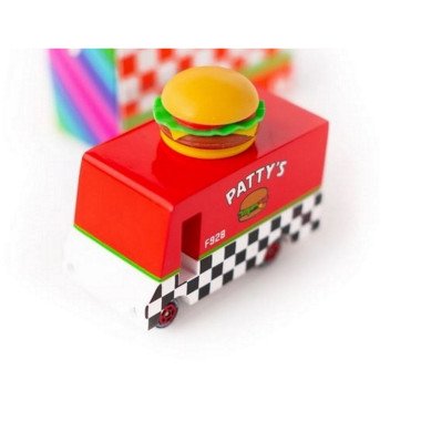 Candylab medinis mėsainių furgonas - Mediniai mašinų modeliukai