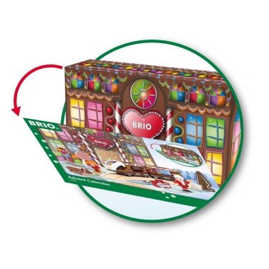BRIO traukinukų advento kalendorius - Mediniai traukiniai vaikams