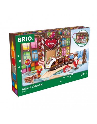 BRIO traukinukų advento kalendorius - Mediniai traukiniai vaikams