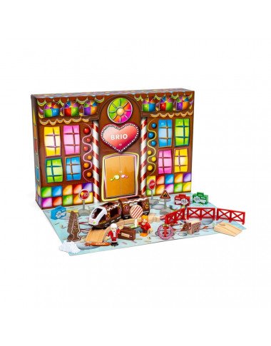 BRIO traukinukų advento kalendorius - Mediniai traukiniai vaikams