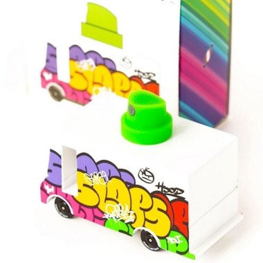 Candylab medinis graffitti furgonas - Mediniai mašinų modeliukai