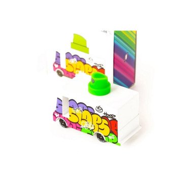 Candylab medinis graffitti furgonas - Mediniai mašinų modeliukai