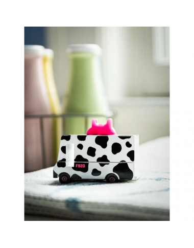 Candylab medinis pieno furgonas - Mediniai mašinų modeliukai