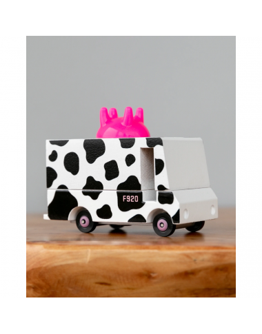 Candylab medinis pieno furgonas - Mediniai mašinų modeliukai