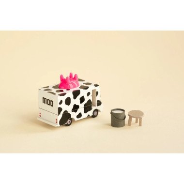 Candylab medinis pieno furgonas - Mediniai mašinų modeliukai