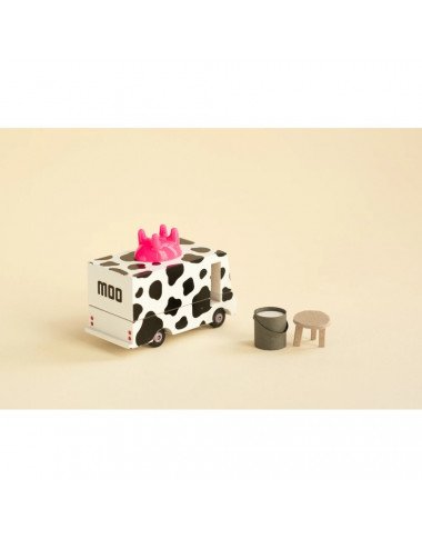 Candylab medinis pieno furgonas - Mediniai mašinų modeliukai