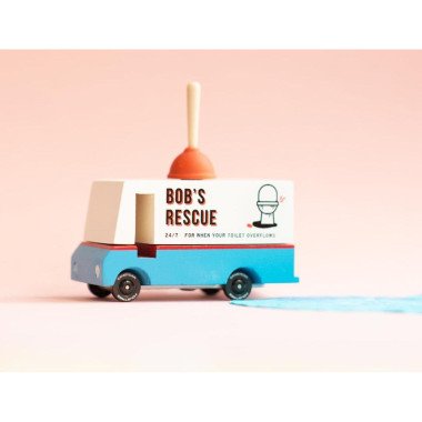 Candylab medinis santechniko furgonas - Mediniai mašinų modeliukai