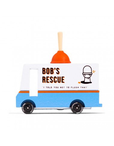 Candylab medinis santechniko furgonas - Mediniai mašinų modeliukai