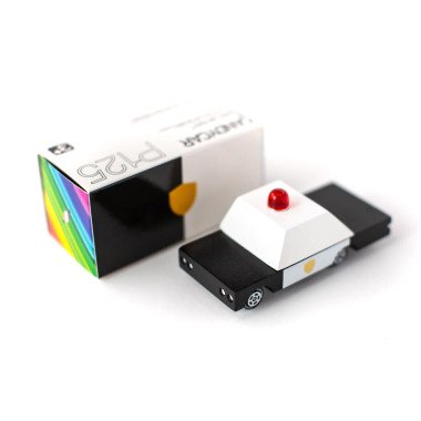 Candylab medinis policijos automobilis - Mediniai mašinų modeliukai