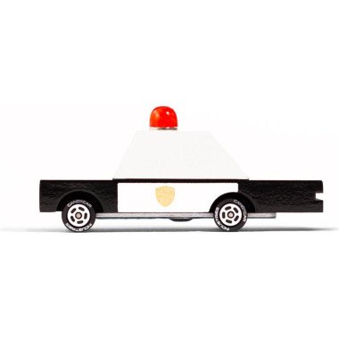Candylab medinis policijos automobilis - Mediniai mašinų modeliukai
