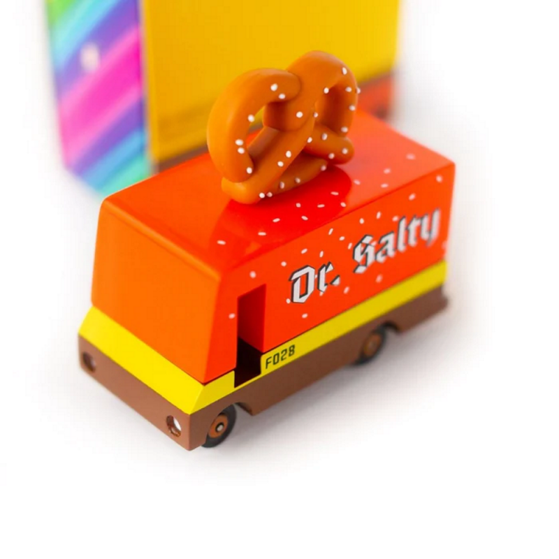 Candylab medinis riestainių furgonas - Mediniai mašinų modeliukai