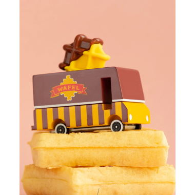 Candylab medinis vaflių furgonas - Mediniai mašinų modeliukai