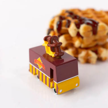 Candylab medinis vaflių furgonas - Mediniai mašinų modeliukai