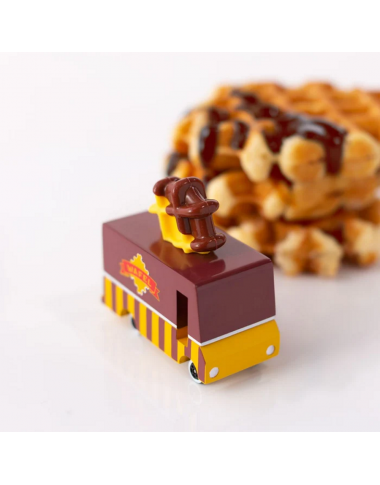 Candylab medinis vaflių furgonas - Mediniai mašinų modeliukai Candylab medinis vaflių furgonas - Mediniai mašinų modeliukai