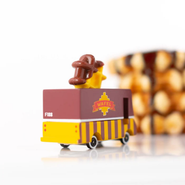 Candylab medinis vaflių furgonas - Mediniai mašinų modeliukai