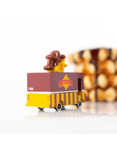 Candylab medinis vaflių furgonas - Mediniai mašinų modeliukai Candylab medinis vaflių furgonas - Mediniai mašinų modeliukai