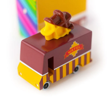 Candylab medinis vaflių furgonas - Mediniai mašinų modeliukai