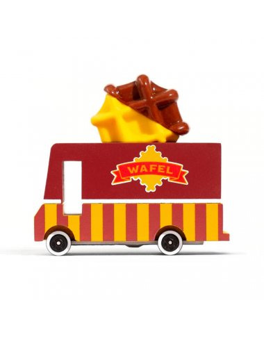 Candylab medinis vaflių furgonas - Mediniai mašinų modeliukai Candylab medinis vaflių furgonas - Mediniai mašinų modeliukai