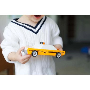 Candylab medinis Taxi automobilis - Mediniai mašinų modeliukai