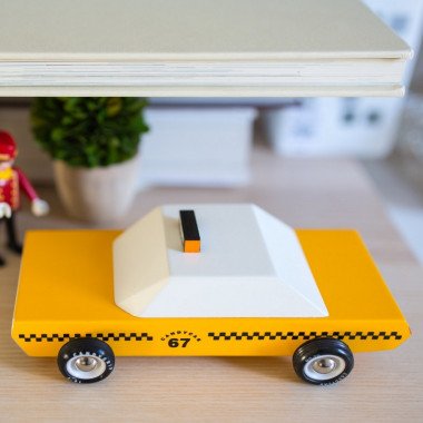 Candylab medinis Taxi automobilis - Mediniai mašinų modeliukai